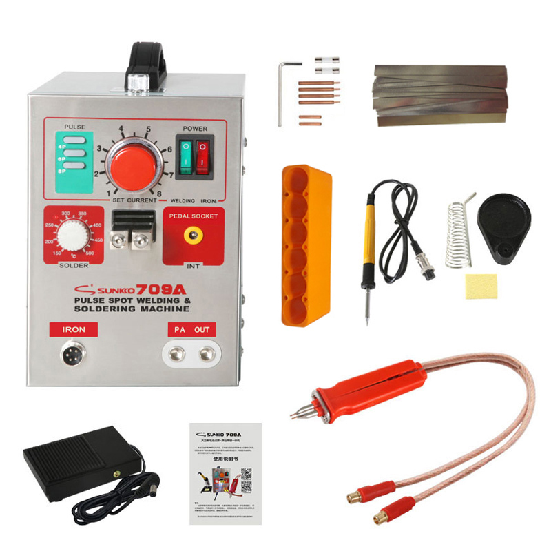 1.5KW SUNKKO 709A 220/110V Bat - огляд і ціна Spot Welder 18650 Battery Pack